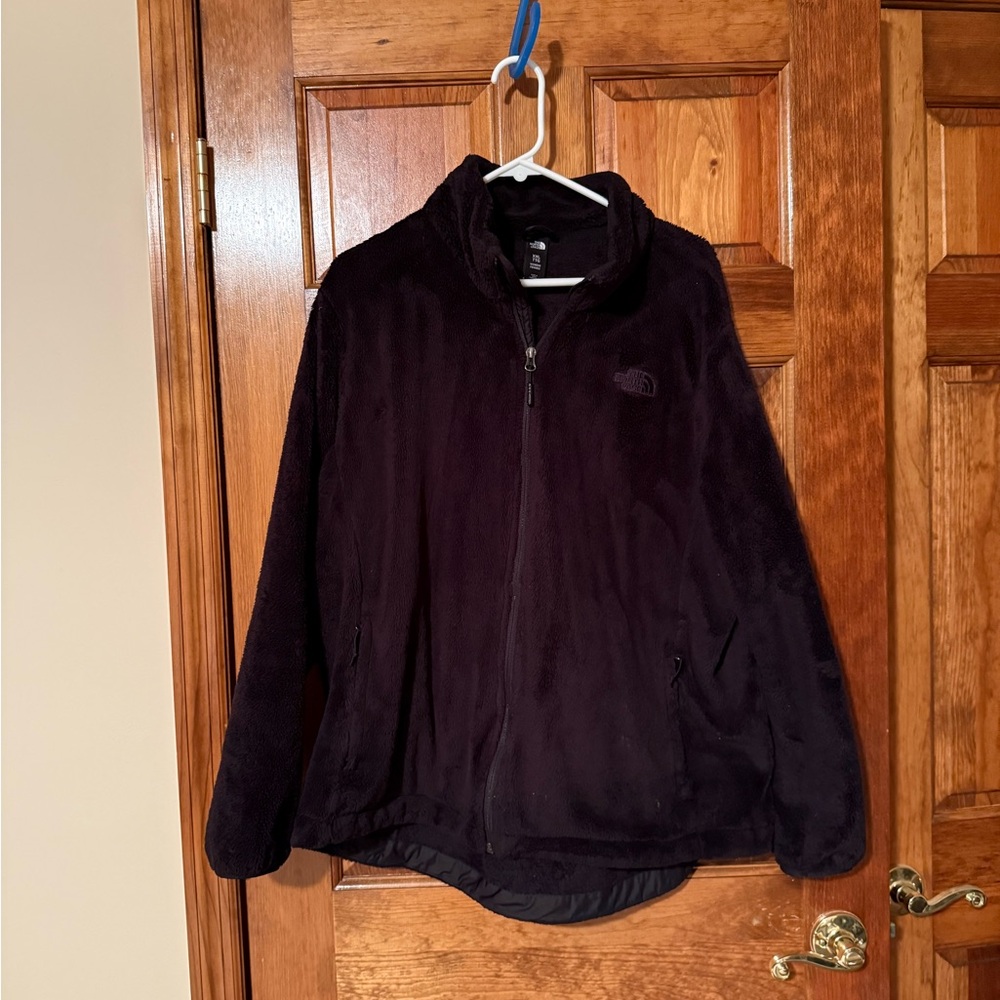 Black North Face XXL Women's Fleece Jacket Coat